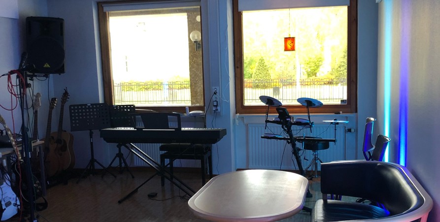 bild på en av spelrummen i kulturskolan.
